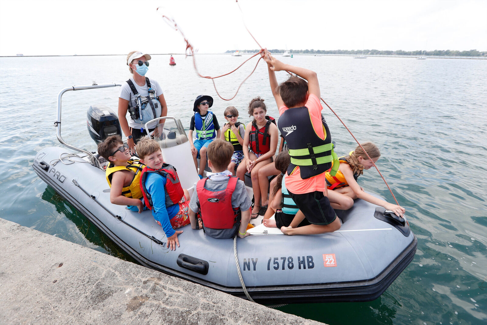 Kids sailing camp at Buffalo Yacht Club